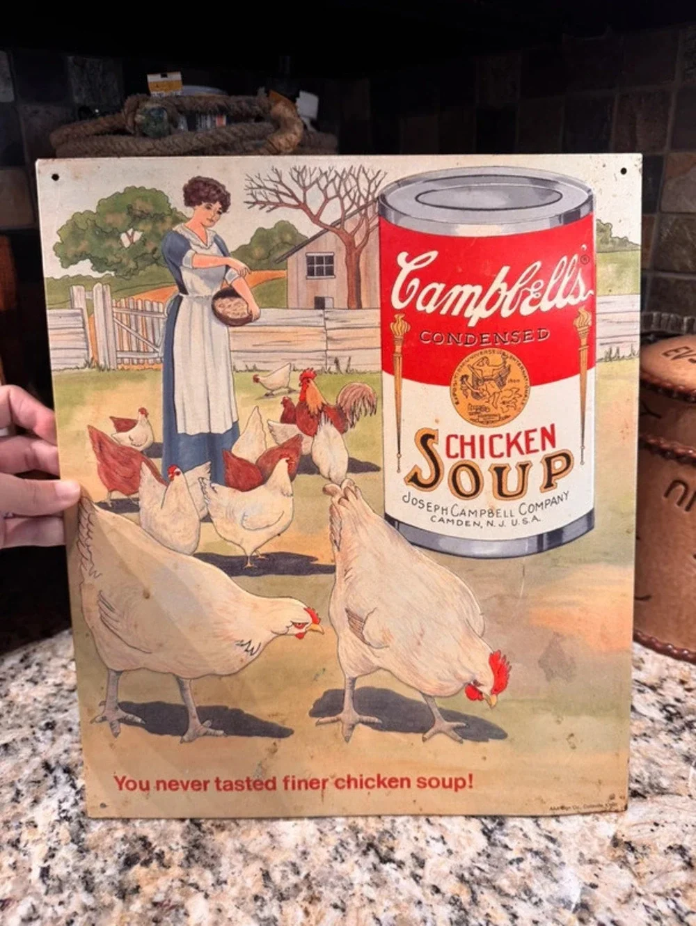 Vintage Campbell limited edition metal sign